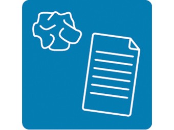 Plaque aimantée indication de tri pour poubelle Solstice et Venus