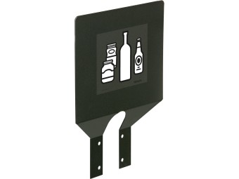 Plaque signalétique de tri sélectif universel