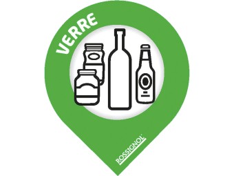 Stickers de tri sélectif format goutte