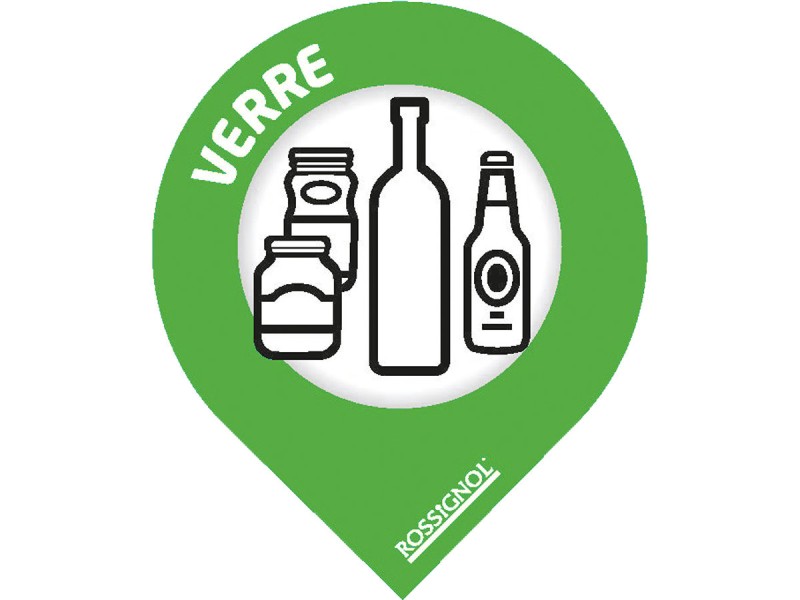 Stickers de tri sélectif format goutte