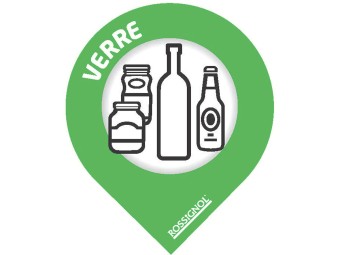 Stickers de tri sélectif format goutte