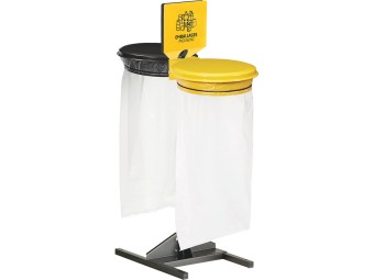Kit support de sac extérieur 1 à 4 flux avec couvercle Collecmur