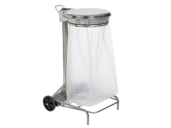 Support de sac mobile à pédale Collecroule HACCP