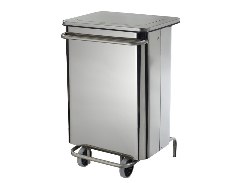 Poubelle mobile à pédale Collecroule Carène HACCP