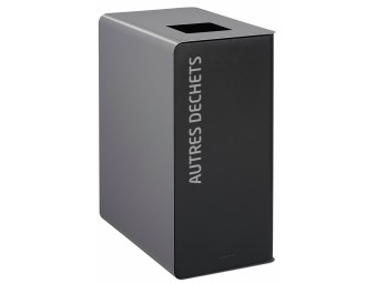 Borne de tri sélectif intérieur Cubatri avec bac intérieur 40l à 65 l