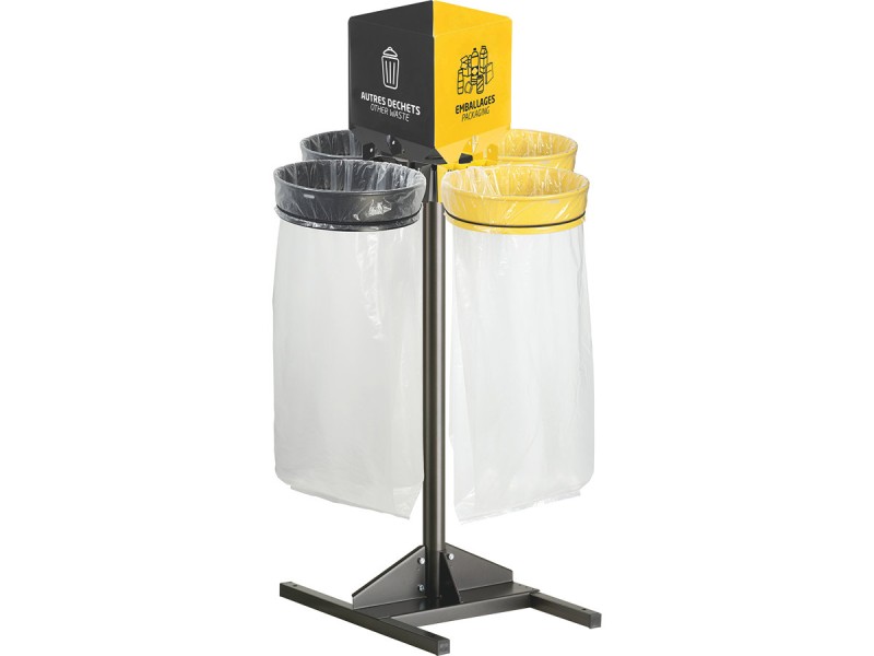 Kit support de sac extérieur 1 à 4 flux sans couvercle Ecollecto