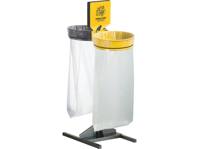 Kit support de sac extérieur 1 à 4 flux sans couvercle Ecollecto
