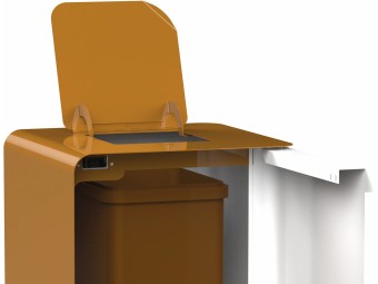 Borne de tri sélectif intérieur Cubatri biodéchets