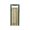 Poubelle de ville bois et métal avec ou sans cendrier 50l et 110l Ede