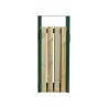 Poubelle de ville bois et métal avec ou sans cendrier 50l et 110l Ede