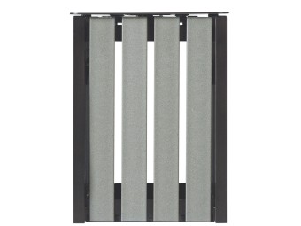 Poubelle de ville en briques alimentaires recyclées 50l et 110l Eden