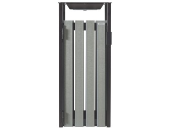 Poubelle de ville en briques alimentaires recyclées 50l et 110l Eden