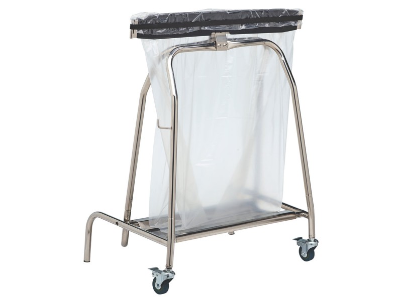 Support sac poubelle à pince en inox 110L ou 50L - Hermix