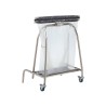 Support sac poubelle à pince en inox 110L ou 50L - Hermix