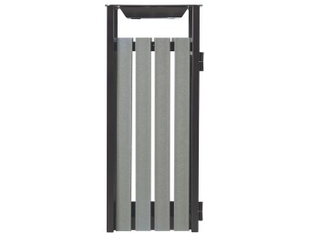 Poubelle de ville en briques alimentaires recyclées 50l et 110l Eden