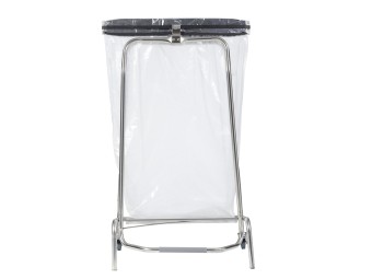 Support sac poubelle à pince en inox 110L ou 50L - Hermix