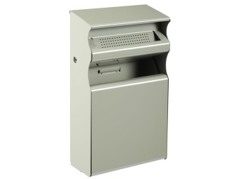 Cendrier mural 2L avec poubelle de 15L intégrée Kopa