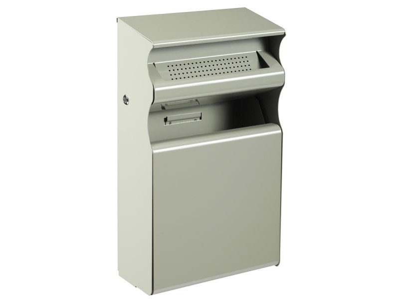 Cendrier mural 2L avec poubelle de 15L intégrée Kopa