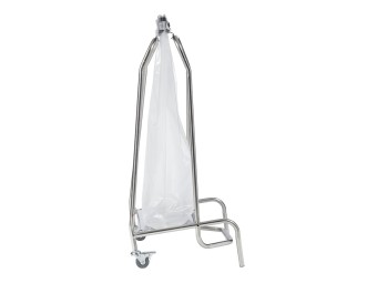 Support sac poubelle à pince en inox 110L ou 50L - Hermix