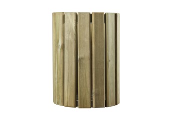 Corbeille de ville ronde en bois 20L Eden