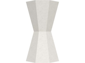 Cendrier béton à poser forme sablier 1,5L Keops