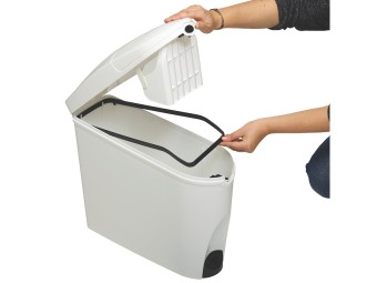 Poubelle pour serviettes hygiéniques à ouverture sans contact