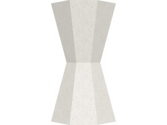 Cendrier béton à poser forme sablier 1,5L Keops