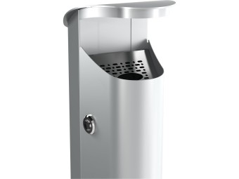 Cendrier sur pied 2,5L à fixer au sol Koa