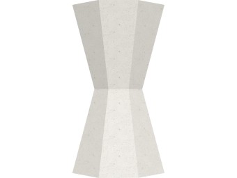 Cendrier béton à poser forme sablier 1,5L Keops