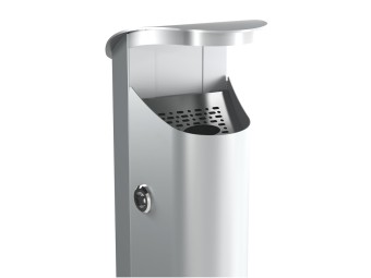 Cendrier sur pied 2,5L à fixer au sol Koa