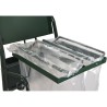 Chariot poubelle voirie pour cantonnier 2 flux