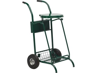 Chariot poubelle voirie pour cantonnier simple flux