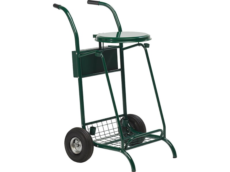 Chariot poubelle voirie pour cantonnier simple flux
