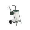 Chariot poubelle voirie pour cantonnier simple flux