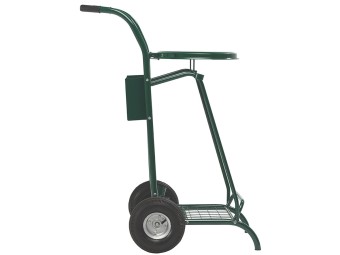 Chariot poubelle voirie pour cantonnier simple flux