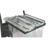 Chariot poubelle voirie pour cantonnier 2 flux