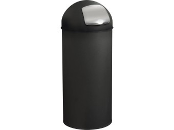 Poubelle Push avec couvercle à trappe 45L