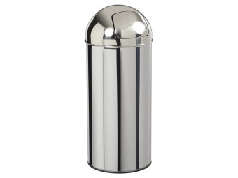 Poubelle Push avec couvercle à trappe 45L