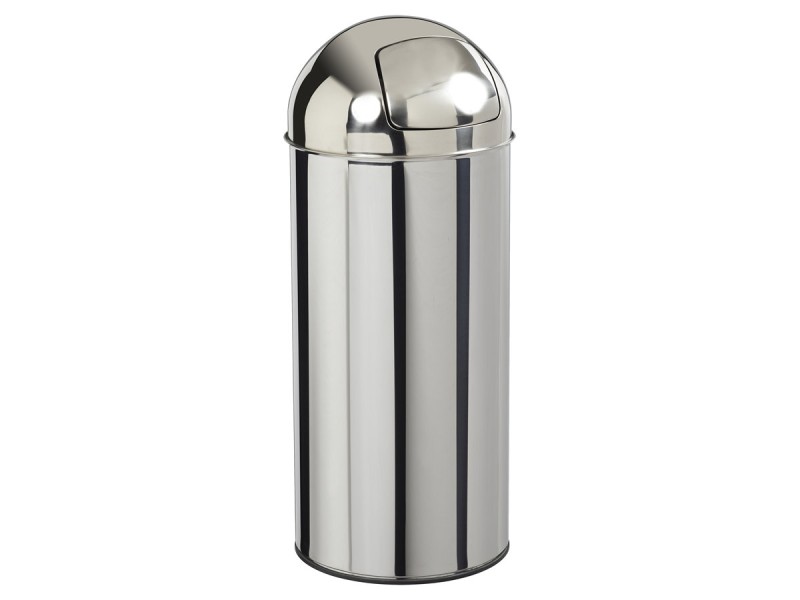 Poubelle Push avec couvercle à trappe 45L