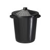 Lot de 6 poubelles de rue 80L en plastique Reglisse