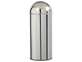 Poubelle Push avec couvercle à trappe 45L