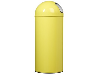 Poubelle Push avec couvercle à trappe 45L
