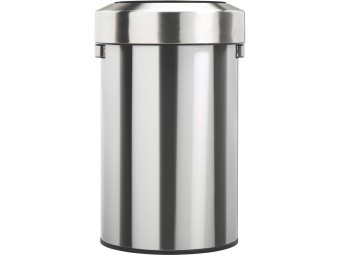 Poubelle inox anti-traces 40L à couvercle basculant 60L Salsa