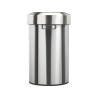 Poubelle inox anti-traces 40L à couvercle basculant 60L Salsa