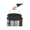 Poubelle inox anti-traces 40L à couvercle basculant 60L Salsa