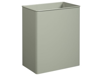 Corbeille de ville 27L métallique pivotante rectangulaire Tourny