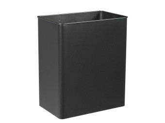 Corbeille de ville 27L métallique pivotante rectangulaire Tourny