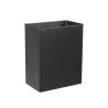 Corbeille de ville 27L métallique pivotante rectangulaire Tourny