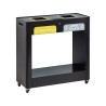 Meuble de tri sélectif mobile 2 et 3 flux Trimouv