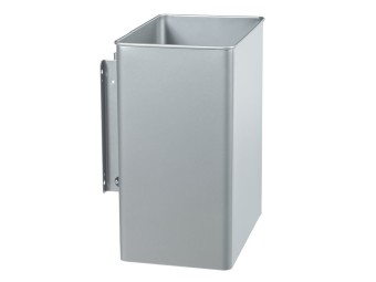 Corbeille de ville 27L métallique pivotante rectangulaire Tourny